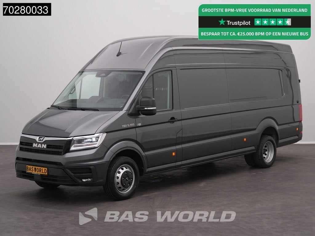 MAN TGE 5.160 XXL Automaat Dubbellucht L5H4 ACC LED Navi Air, Autos, Camionnettes & Utilitaires, Achat, Euro 6, Entreprise, 3 places