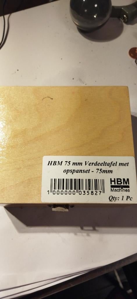 HBM verdeeltafel 75mm, Ophalen of Verzenden, Nieuw