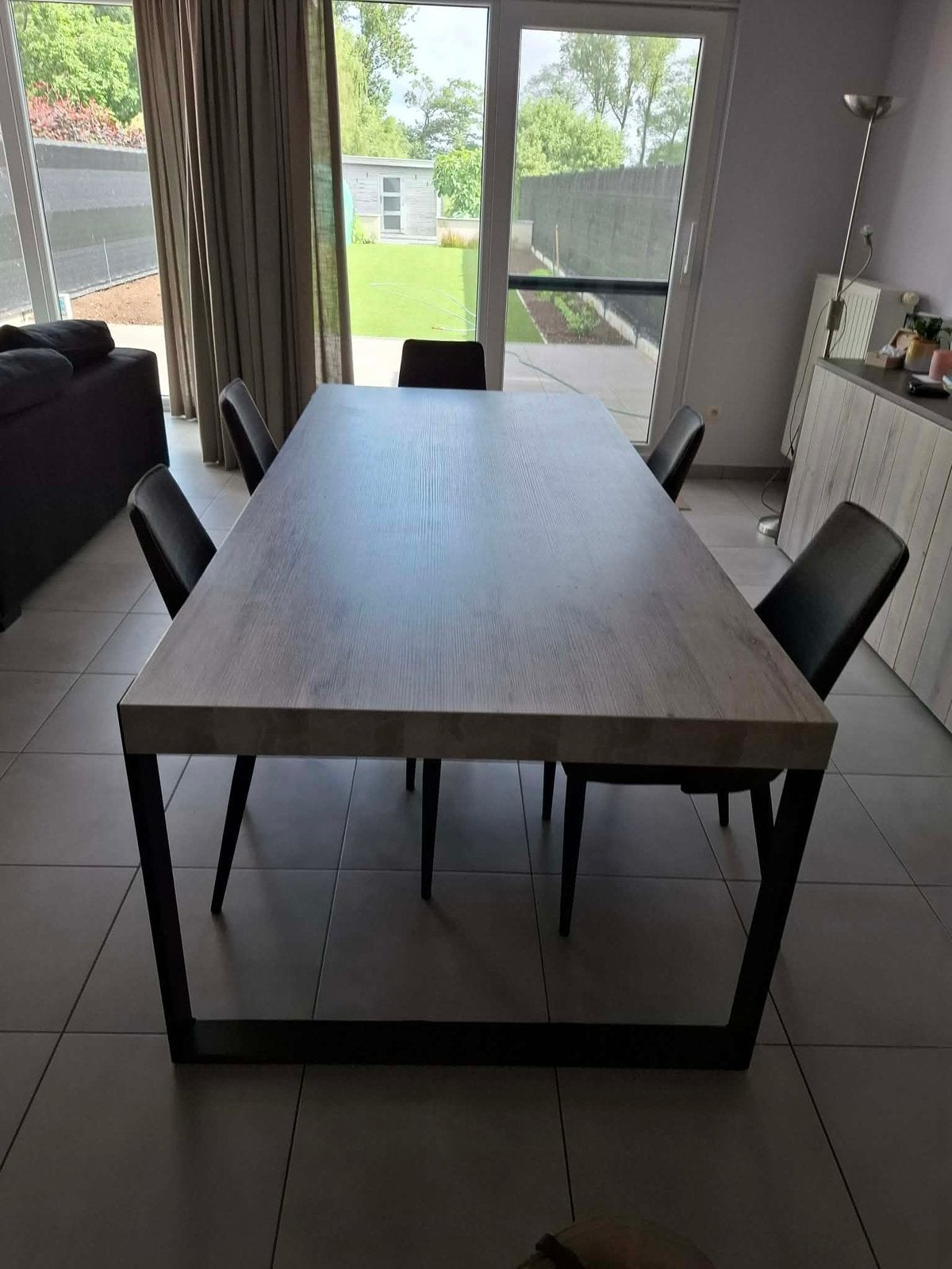 Moderne eetplaats, Huis en Inrichting, Ophalen, Gebruikt, 100 tot 150 cm, Eikenhout