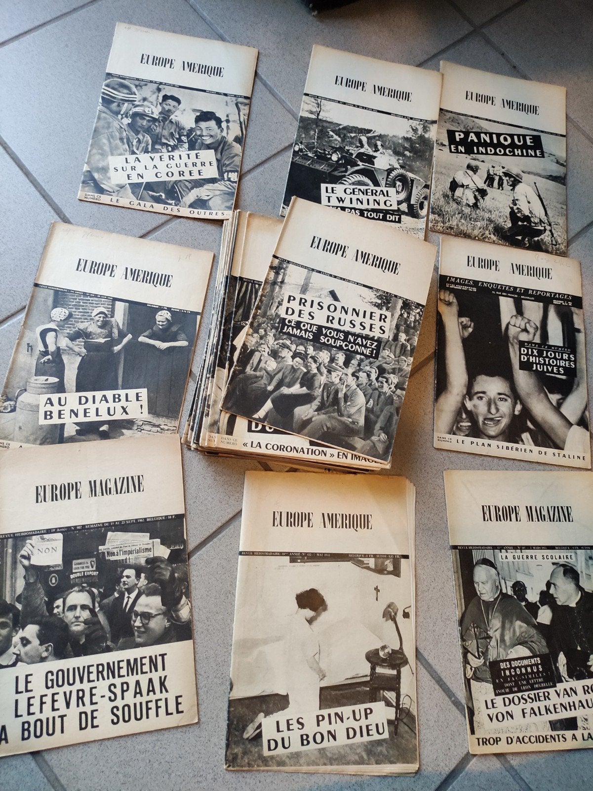 GROOT LOT : EUROPE AMERIQUE, Ophalen of Verzenden