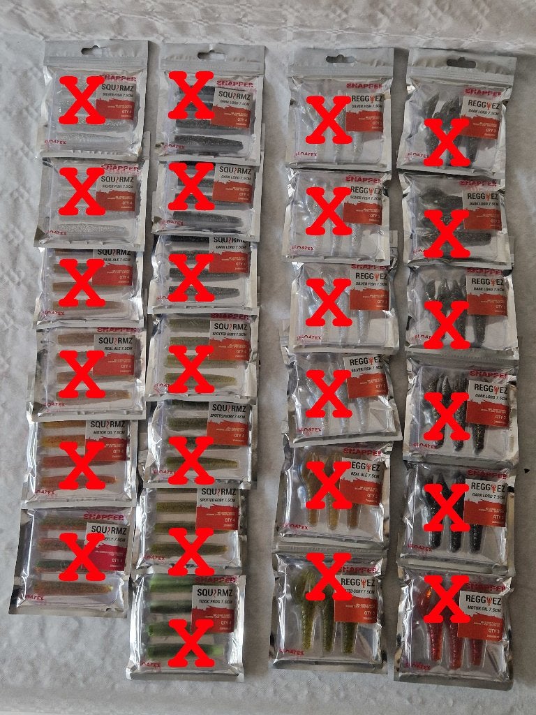 Verschillende nieuwe verpakkingen shads, Enlèvement ou Envoi, Neuf, Autres types