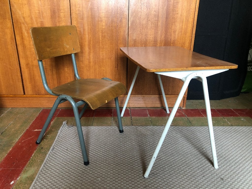 Chaise bébé rétro avec table, Enlèvement, Utilisé, Autres types