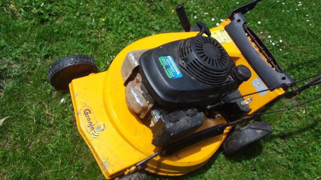 Tondeuse chassis alu moteur honda 190cc 6,5cv, Sac de ramassage, Utilisé, Tondeuse rotative, Granja