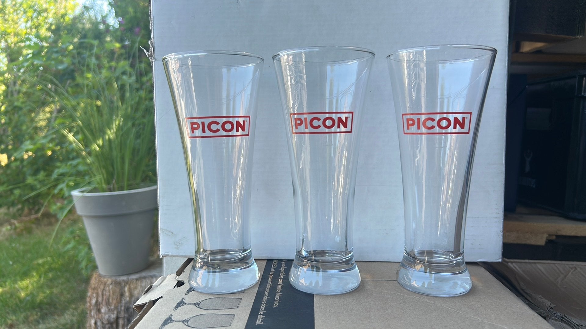 12x Verres Picon 29.5cl, Bricolage & Construction, Vitres, Châssis & Fenêtres, Enlèvement ou Envoi, Comme neuf
