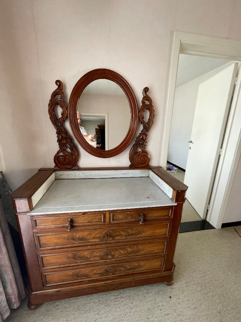 commode, 5 laden of meer, Ophalen, Gebruikt, Kersenhout