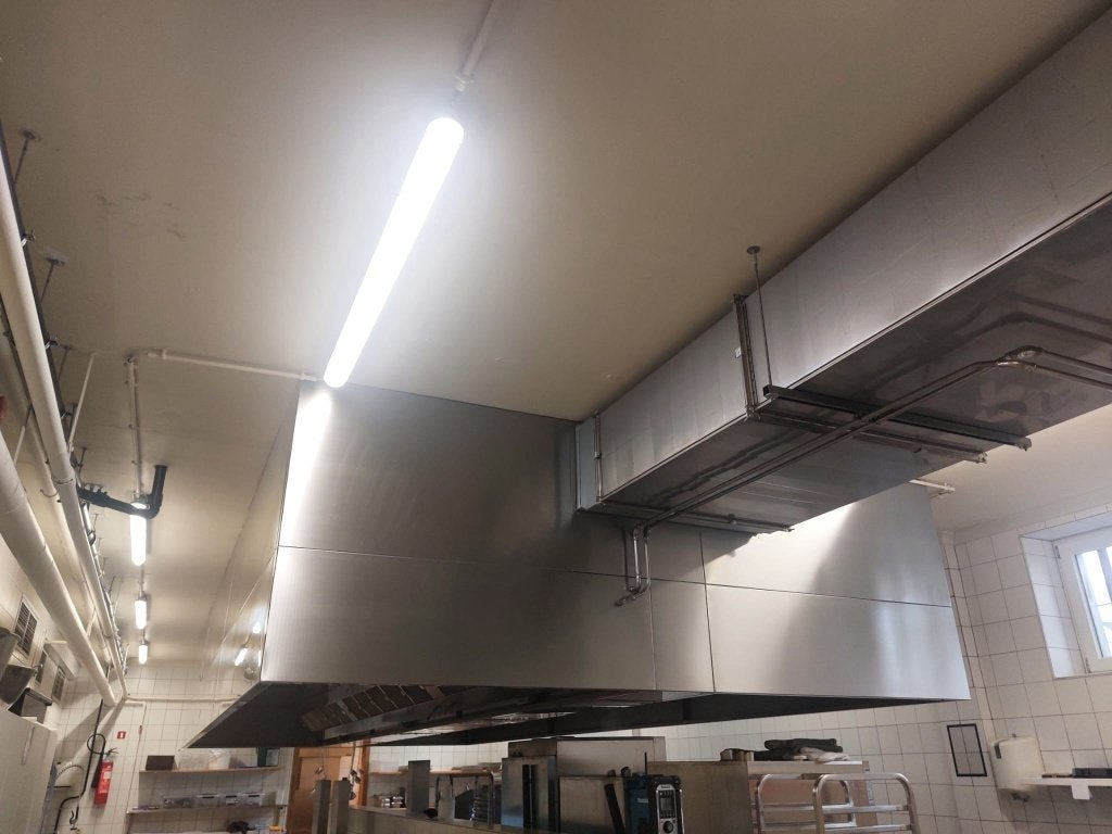 Dampkap industrieel, Ophalen, Gebruikt, Inox Meubilair