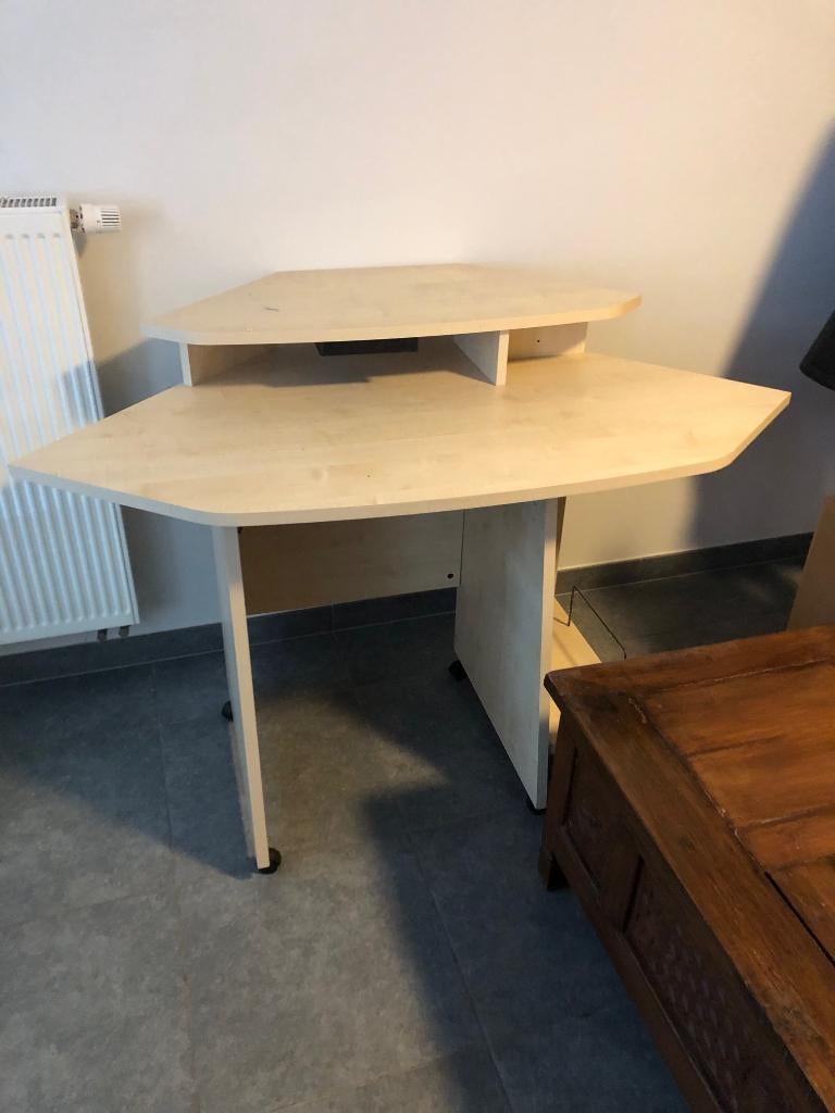 computer tafel, Ophalen, Gebruikt, Grenenhout