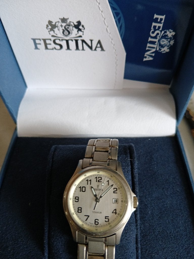 Damesuurwerk festina, Overige materialen, Gebruikt, Polshorloge, Overige materialen