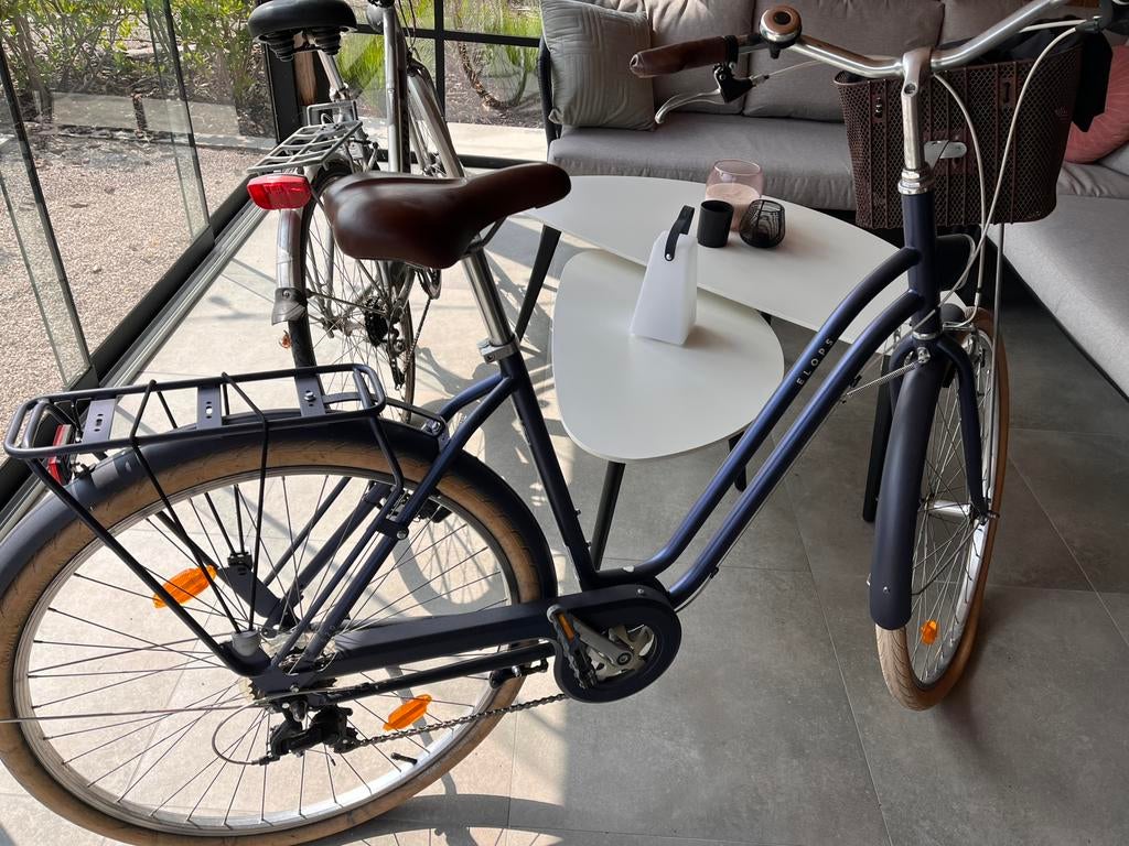 Fiets decathlon met mandje, Ophalen, Zo goed als nieuw