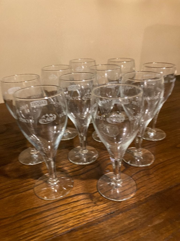 WATERGLAZEN (10st), Ophalen, Zo goed als nieuw, Waterglas