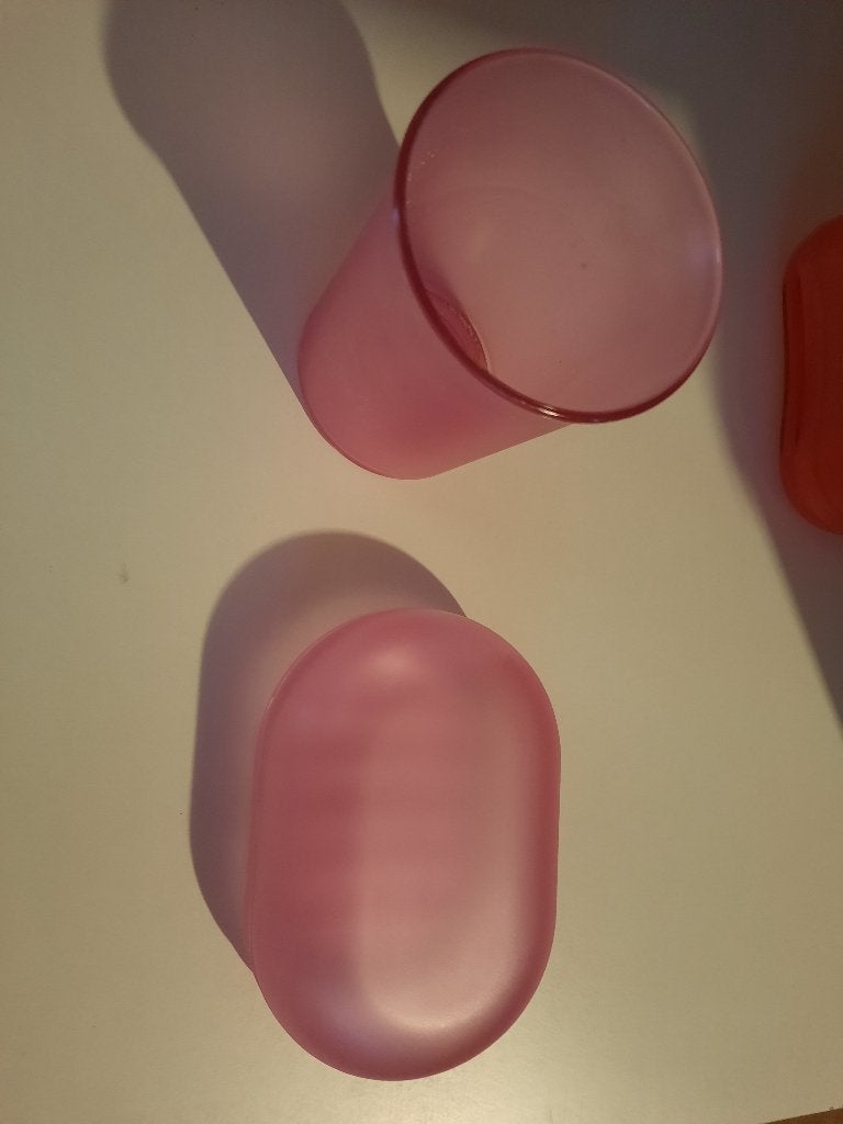 badkamer pvc setje bekertje en zeepbakje splinternieuw, Ophalen of Verzenden, Nieuw