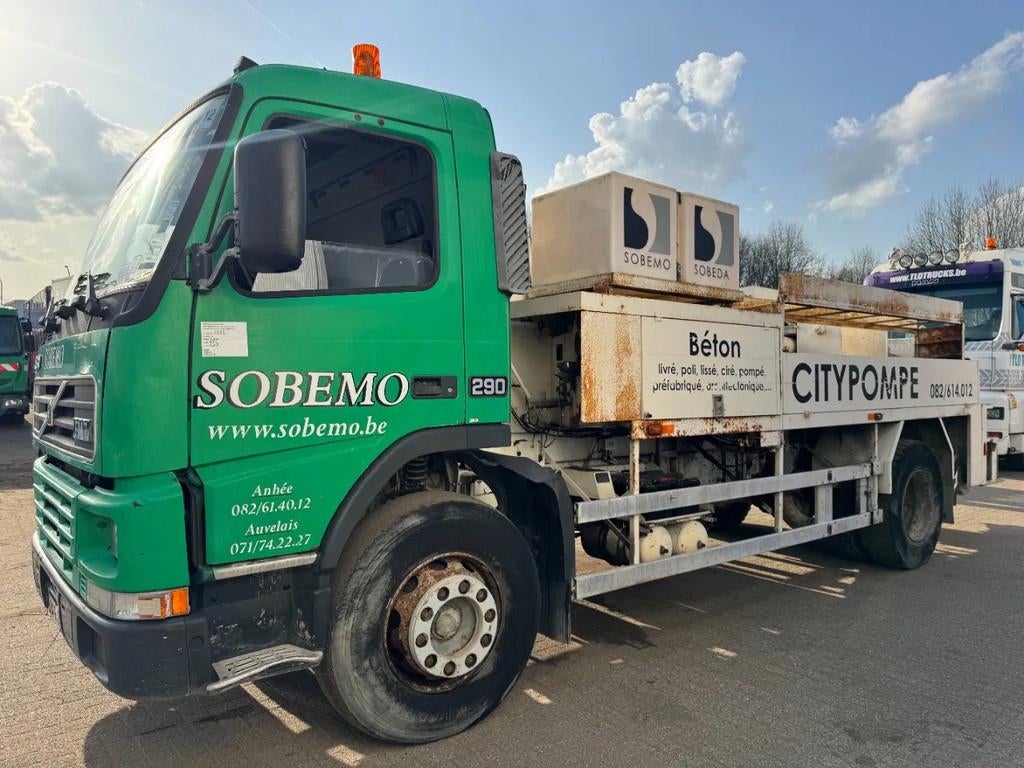Volvo FM 7.290 *PUTZMEISTER BPF24.09 CITYPOMP-BELGIAN TRUCK*, Euro 2, Achat, Entreprise, Boîte manuelle