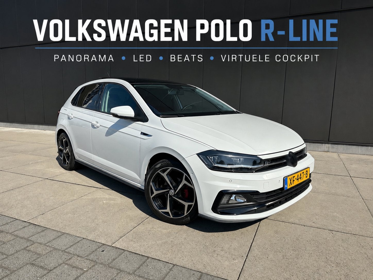 VW Polo R-Line | Pano | LED | Beats | Virtual cockpit, Auto's, Voorwielaandrijving, Stof, Euro 6, 1045 kg
