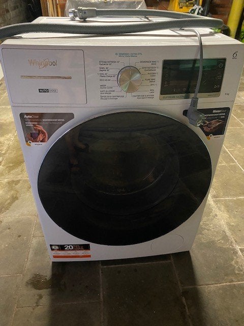 wasmachine wirlpool, Ophalen, 1200 tot 1600 toeren, 8 tot 10 kg, Energieklasse A of zuiniger