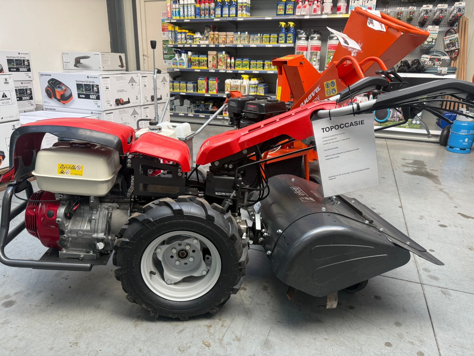 Motoculteur efco mc413s bakfrees, Doe-het-zelf en Bouw, Ophalen, Tuinfrees