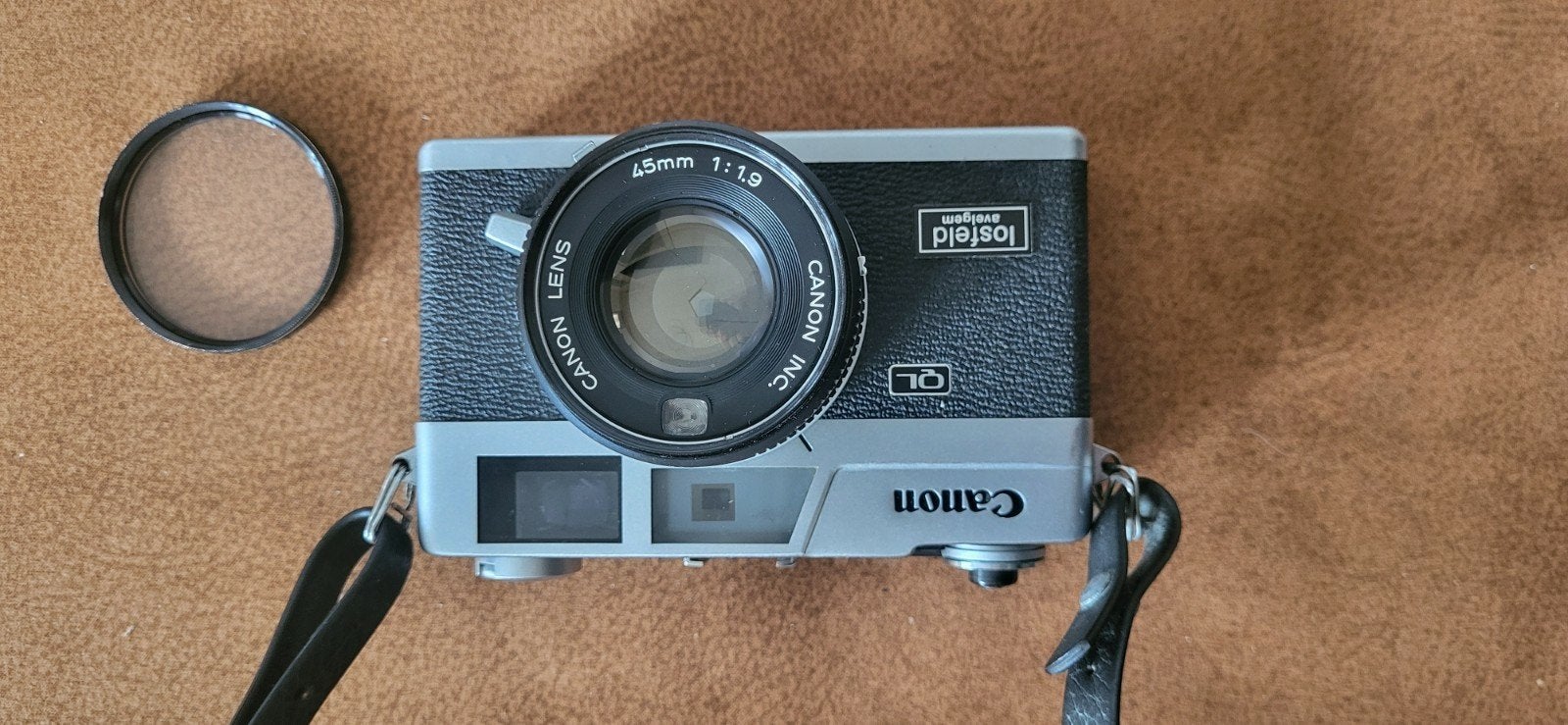 Canon Canonet QL19 35mm Rangefinder camera met 45mm f1.1.9, Ophalen of Verzenden, Zo goed als nieuw, Compact, Canon