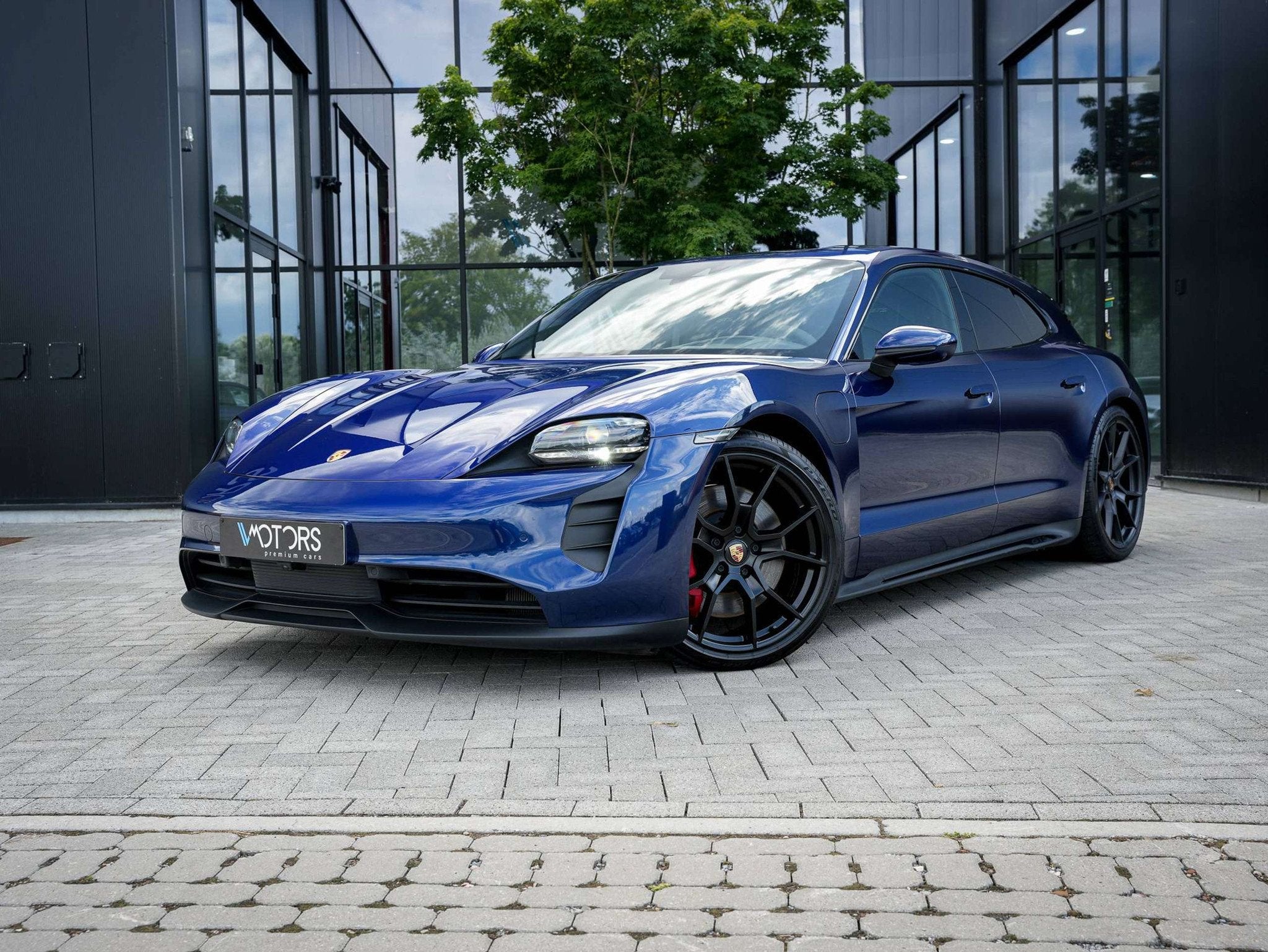 Porsche Taycan GTS Sport Turismo - 93.4 kWh - Burmester - 18, Auto's, Automaat, Gebruikt, Zwart, Blauw