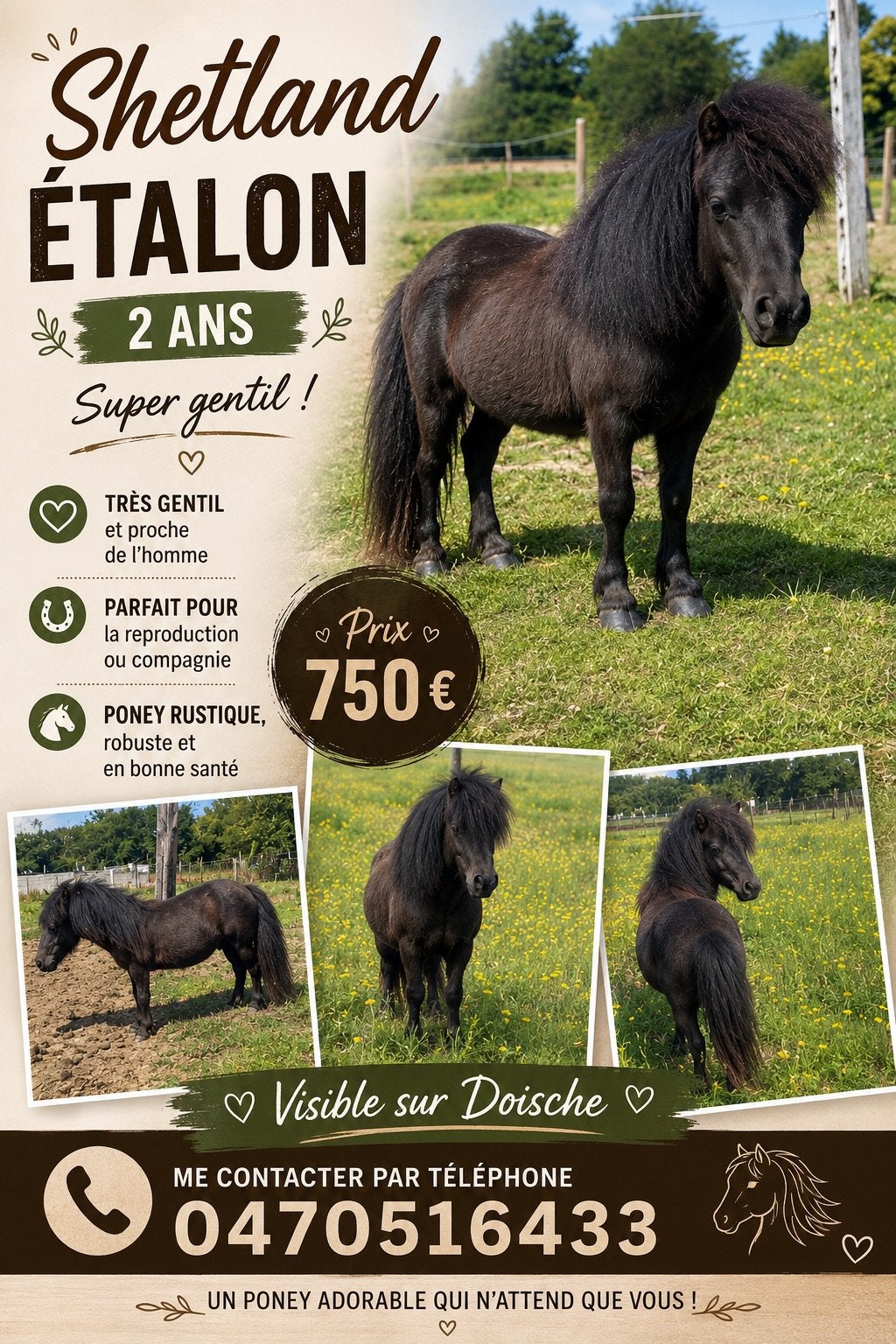 A vendre me contacter par téléphone, Enlèvement, Neuf