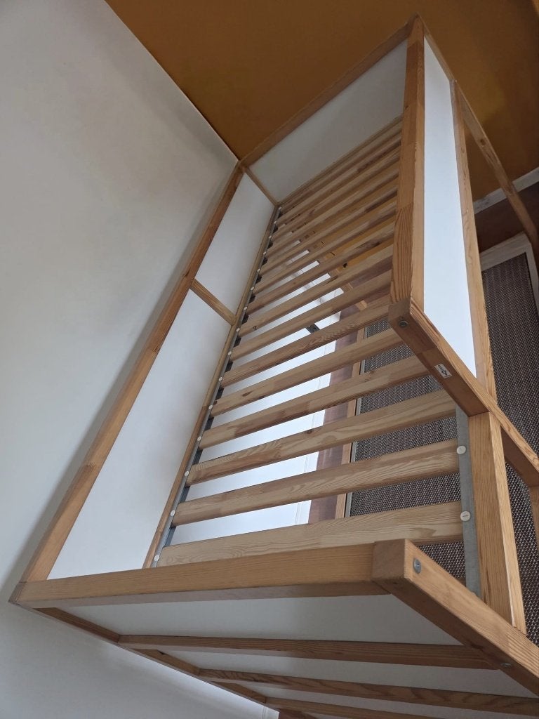 Hoogslaper Bed Ikea voor kind of tiener, zo goed als nieuw, Ophalen, Eenpersoons, Minder dan 160 cm, Zo goed als nieuw