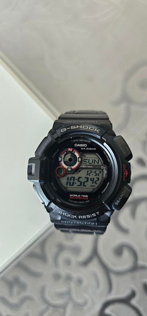 Casio G-Shock GW-9300-1ER Mudman–Full Set–Zeer nette staat, Bijoux, Sacs & Beauté, Montres de sport, Boussole, Enlèvement ou Envoi