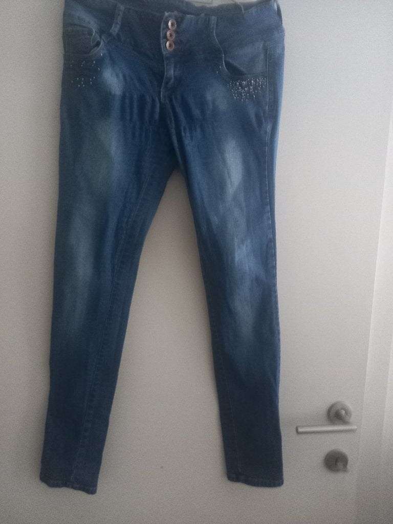 Jeansbroek maat S, Kleding | Dames, Blauw, Maat 36 (S), Lang, Gedragen