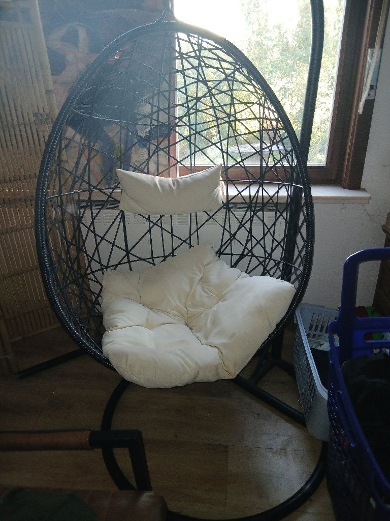 EGG chair zwart schommelstoel, Enlèvement