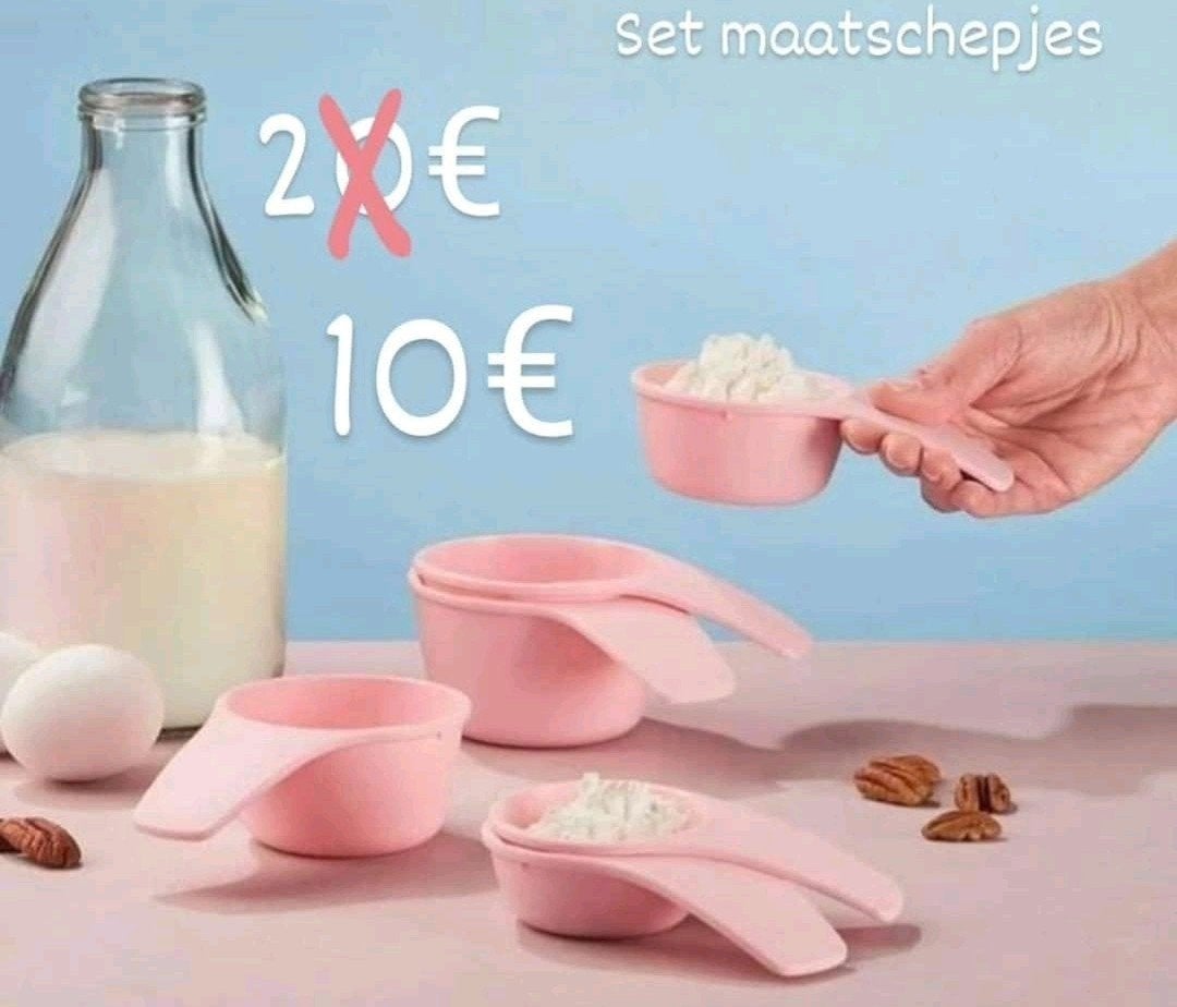 Tupperware set maatschepjes, Ophalen of Verzenden, Nieuw
