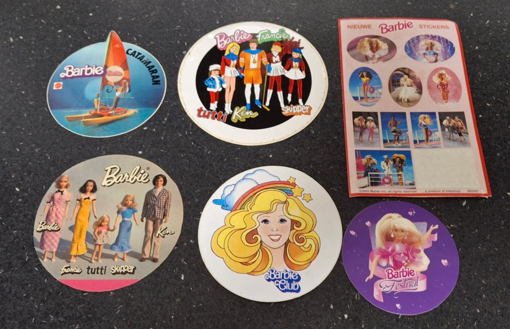 Lot d'autocollants Mattel Barbie Ken, Enlèvement ou Envoi, Comme neuf, Autres types