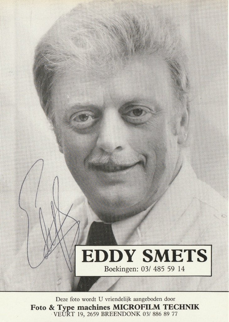 Eddy Smets - foto met handtekening - 1988, Enlèvement ou Envoi, Comme neuf, Photo ou Carte, Signé