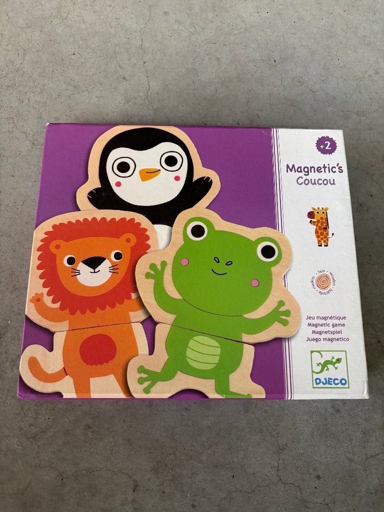 Djeco - Magnets en bois - Jungle, Enfants & Bébés, Enlèvement ou Envoi, Utilisé, Autres types