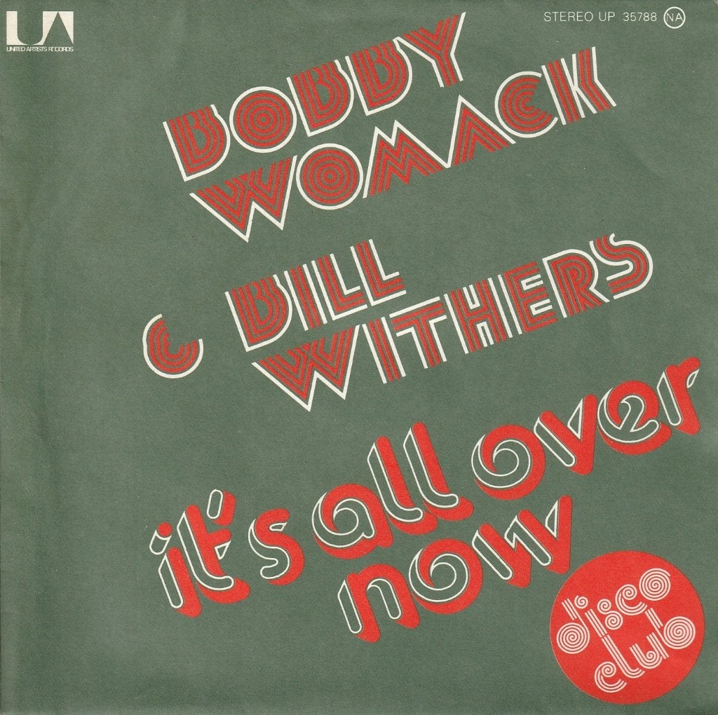 Bobby Womack & Bill Withers - It's all over now, CD & DVD, Vinyles Singles, 7 inch, Comme neuf, Pochette photo, Autres types