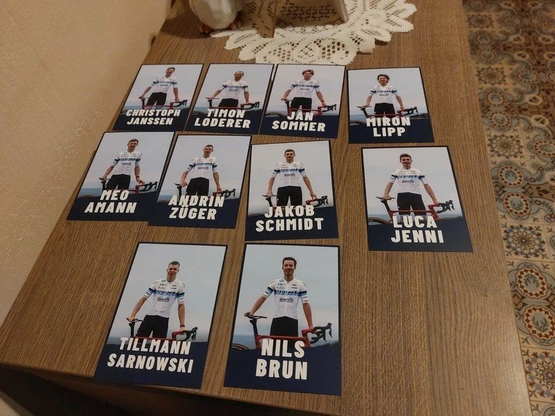 10 Wielerkaarten : MyVelo Pro Cycling Team, Verzamelen, Sportartikelen en Voetbal, Ophalen of Verzenden, Zo goed als nieuw, Poster, Plaatje of Sticker