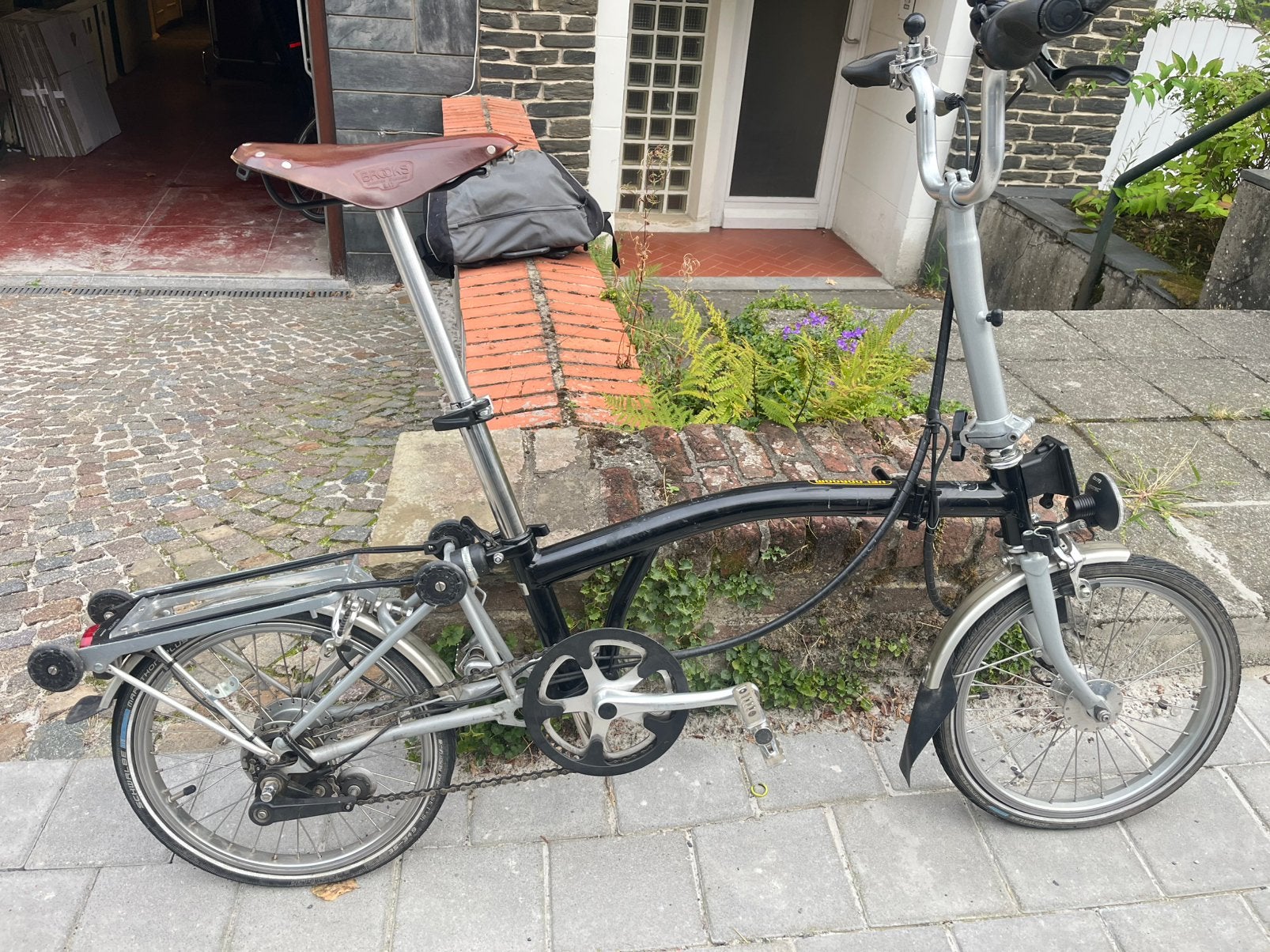 Magnifique Brompton noir en parfaiit état, Vitesses, Brompton, Comme neuf, Enlèvement
