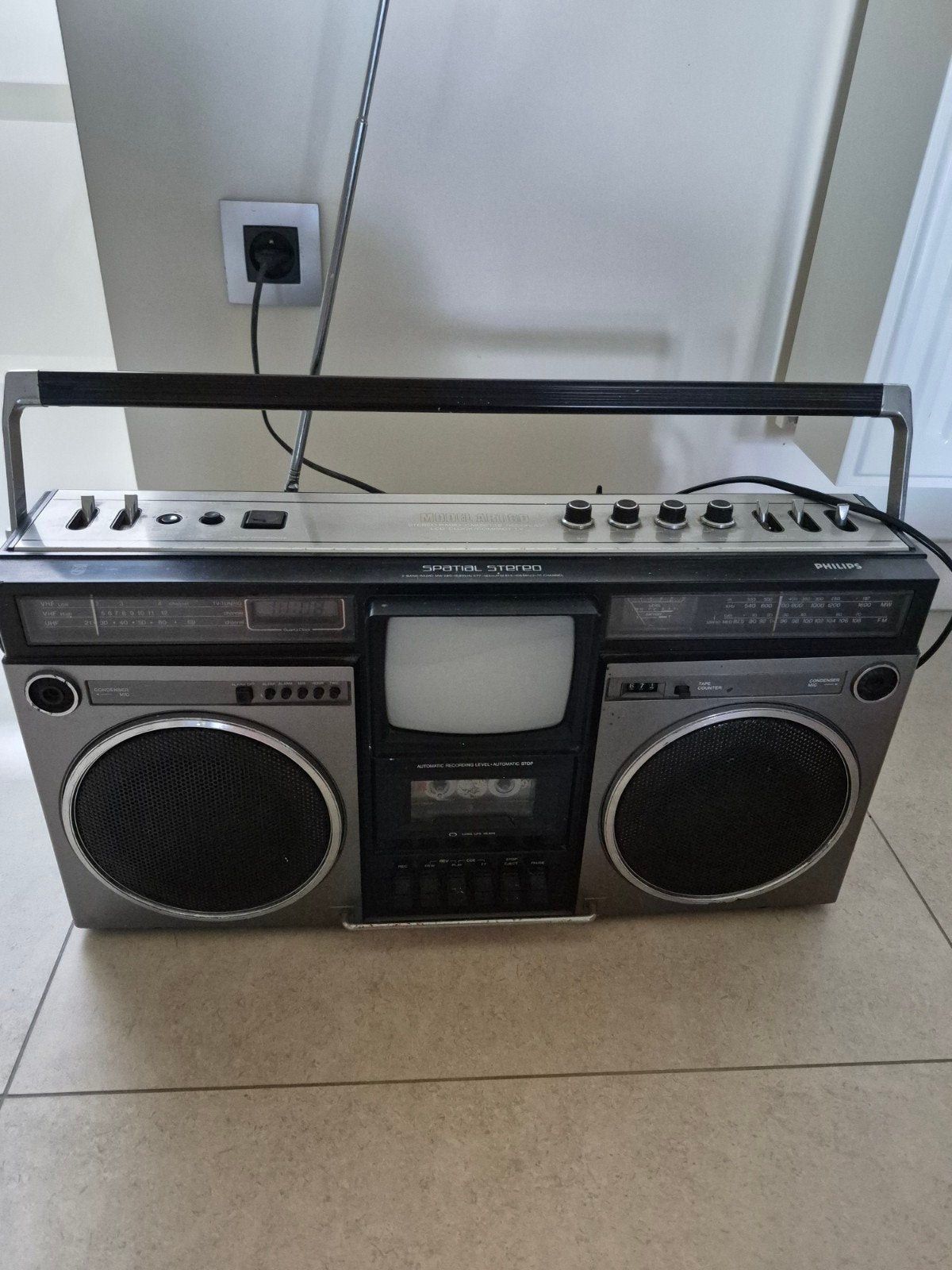 Philips ART 60 vintage boombox, Ophalen, Radio