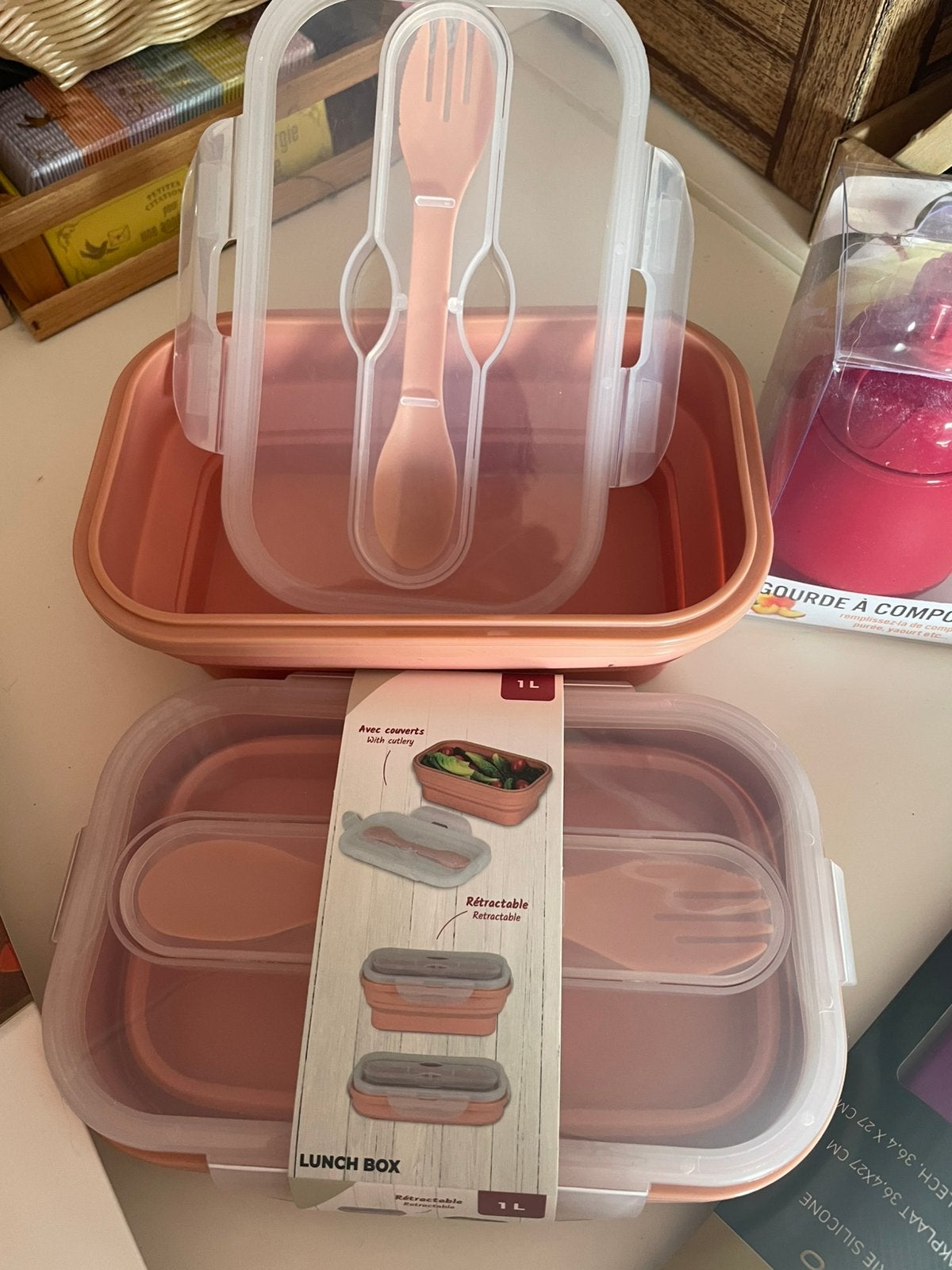 Lot d ustensile de cuisine en silicone tout a l etat neuf, Maison & Meubles, Boîte, Avec couvercle, Envoi, Neuf