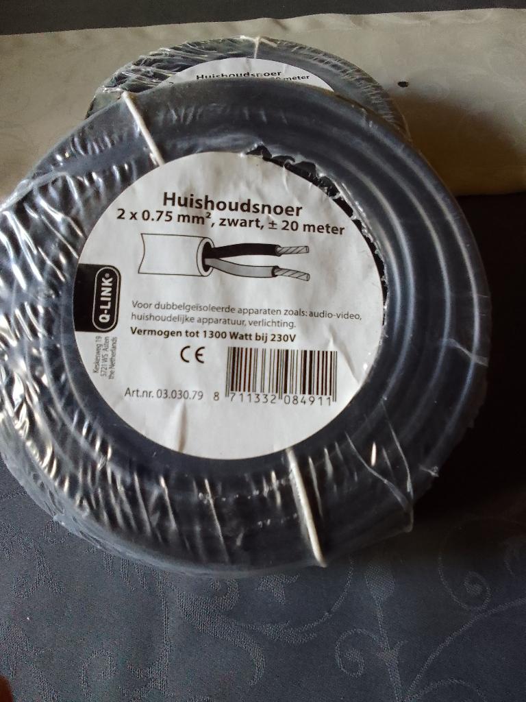 huishoudsnoer, Ophalen, Nieuw, Kabel of Snoer