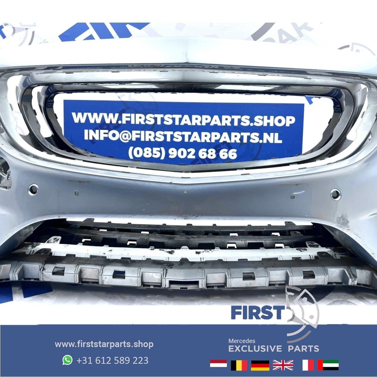 W205 BUMPER AMG VOORBUMPER 2014-2017 Mercedes C Klasse C43 Z, Utilisé, -, Avant, -