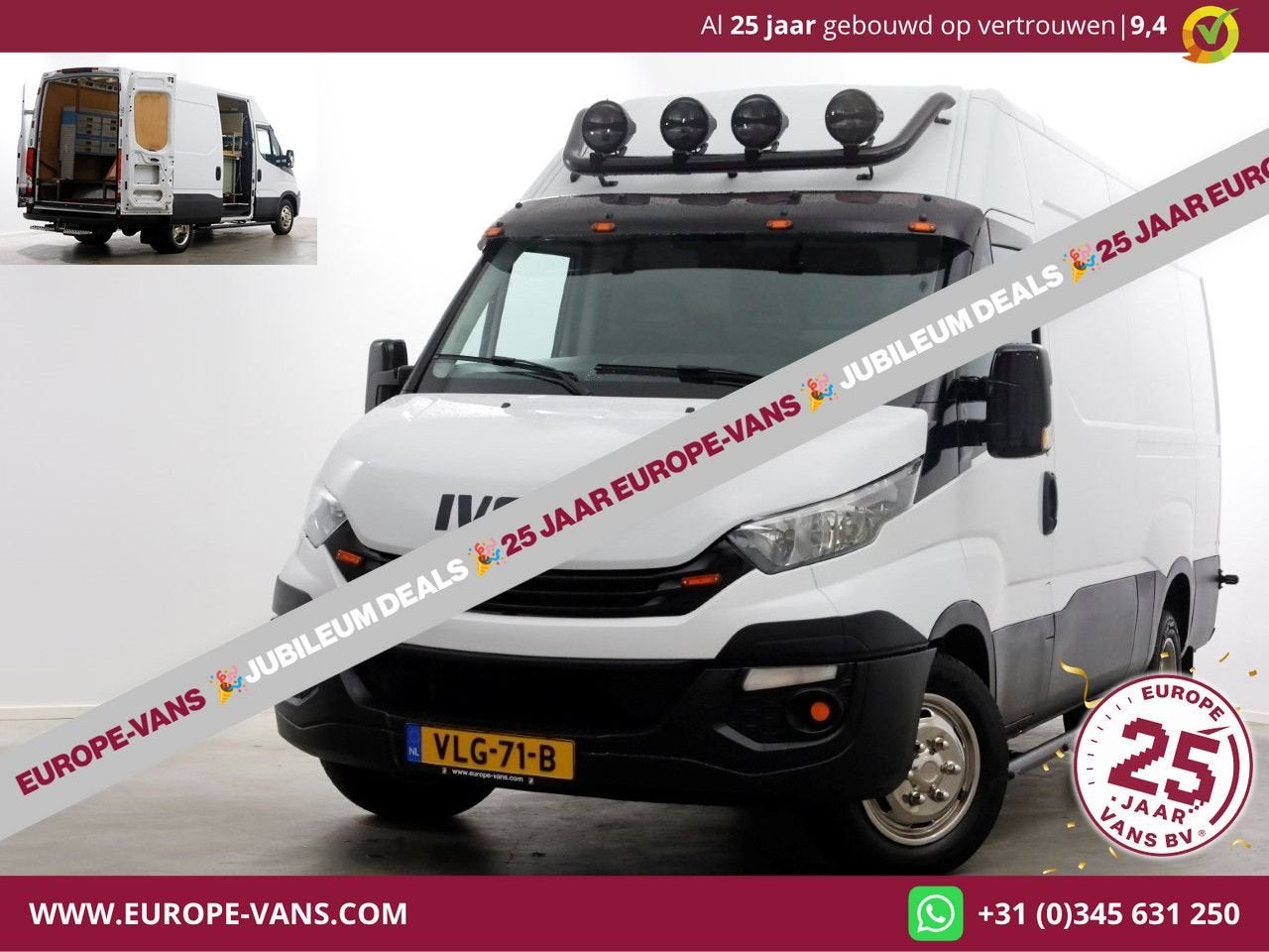Iveco Daily 35C14 136pk E6 HiMatic Automaat L2H2 Airco/Camer, Auto's, Bestelwagens en Lichte vracht, Automaat, Iveco, Electronic Stability Program (ESP)
