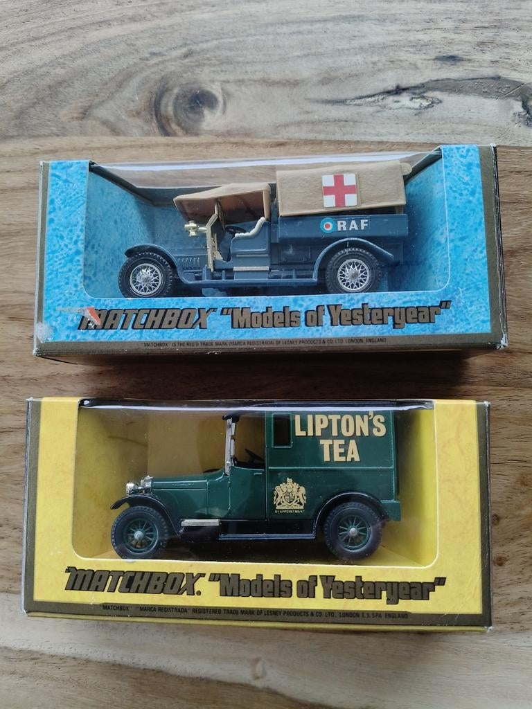 2 Matchbox Models of Yesterday Y-5 en Y-13, Hobby & Loisirs créatifs, Voitures miniatures | 1:43, Enlèvement, Matchbox