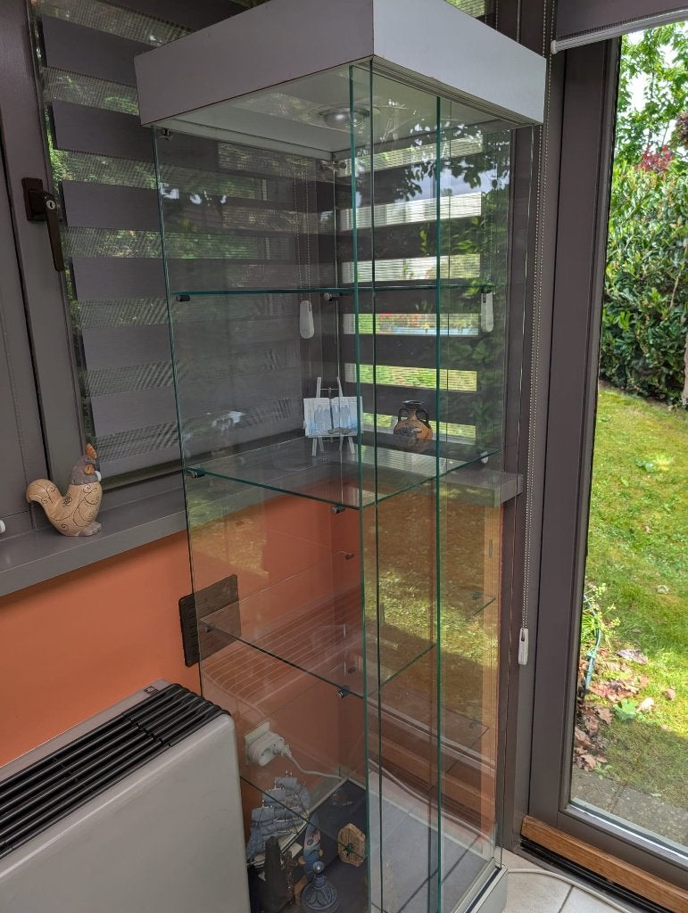 Vitrine verrière, Maison & Meubles, 25 à 50 cm, Avec porte(s), Verre, Verre