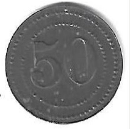 notgeld berxen 50 pf Nd gefang LAGER 3359.5 zie beschrijving, Postzegels en Munten, Ophalen of Verzenden, Duitsland, Losse munt