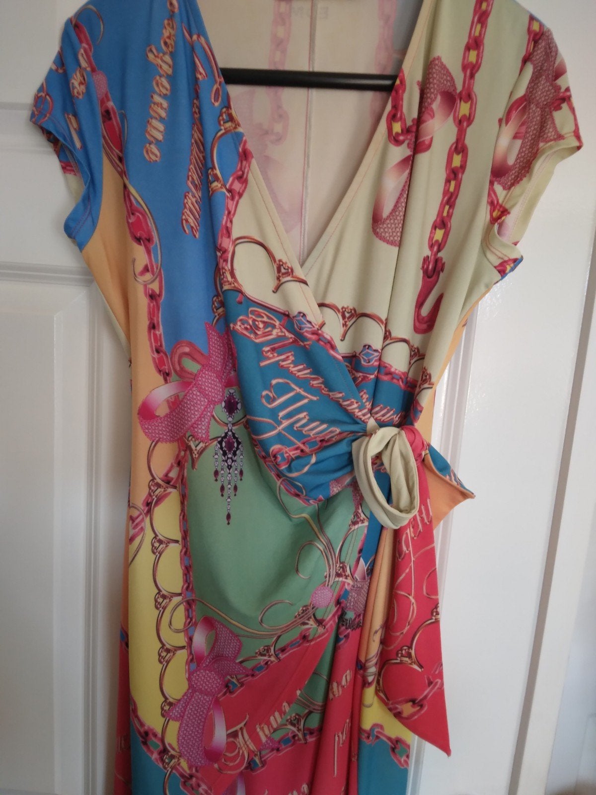 kleurrijk zomerkleedje, Kleding | Dames, Gelegenheidskleding, Ophalen of Verzenden, Maat 38/40 (M)