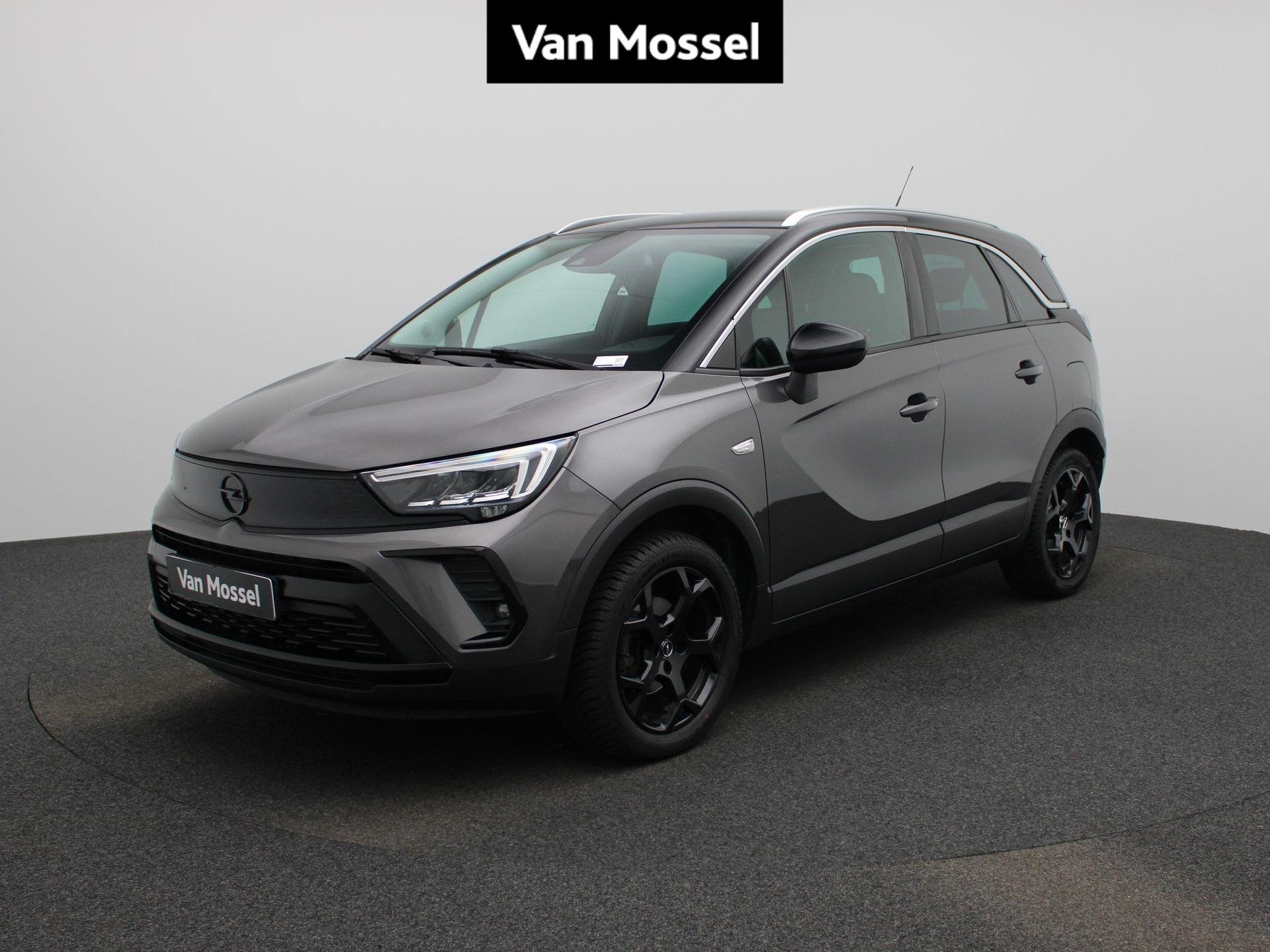 Opel Crossland 1.2 96kW Turbo S/S Auto GS Line, Zwart, 5 deurs, 600 kg, 3 cilinders