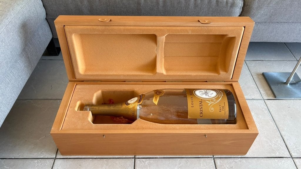 Louis Roederer Cristal 2002, Mathusalem 6 L,lege fles + kist, Ophalen, Gebruikt, Frankrijk, Champagne