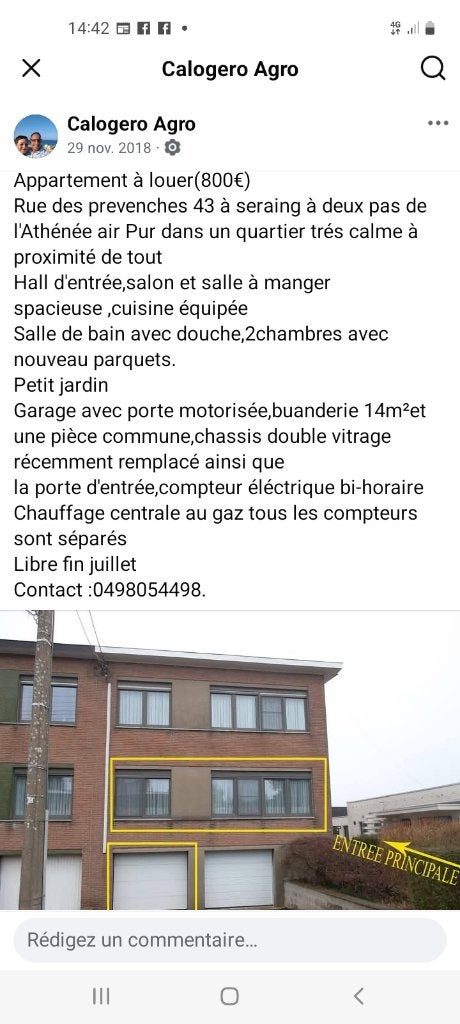 Appartement à louer, Provincie Luik
