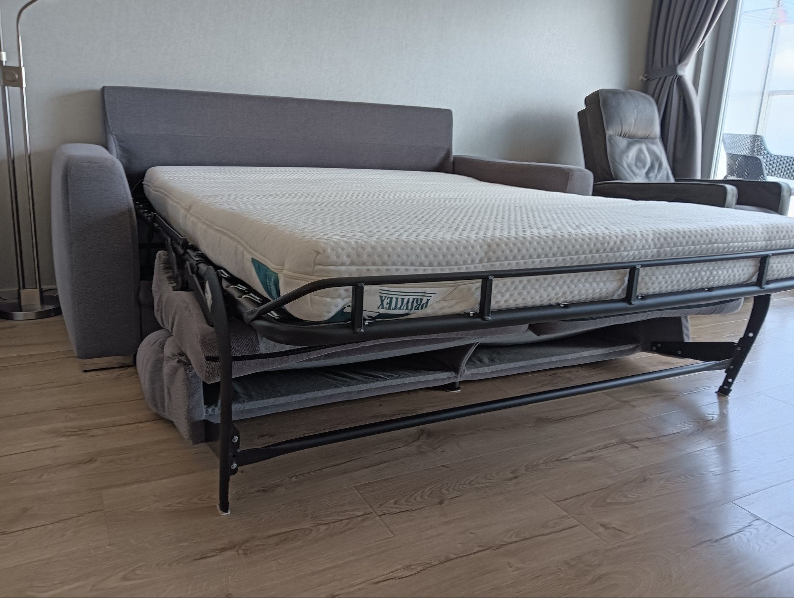 zetelbed, Ophalen, Gebruikt, Stof