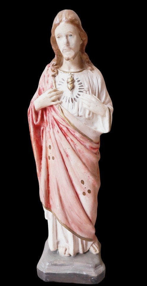 Jésus en plâtre, Antiquités & Art, Enlèvement
