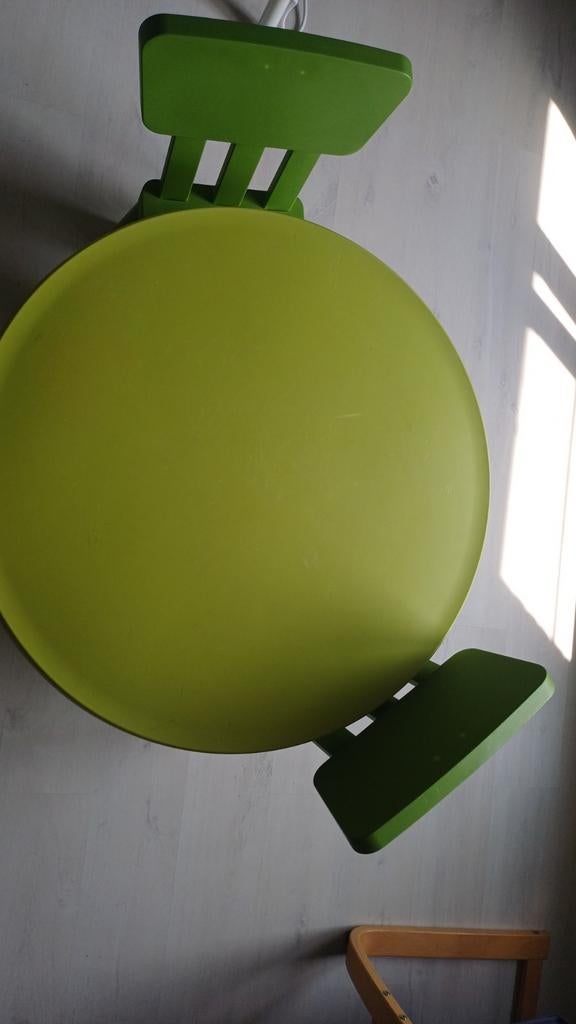 Ikea groene kindertafel, Ophalen