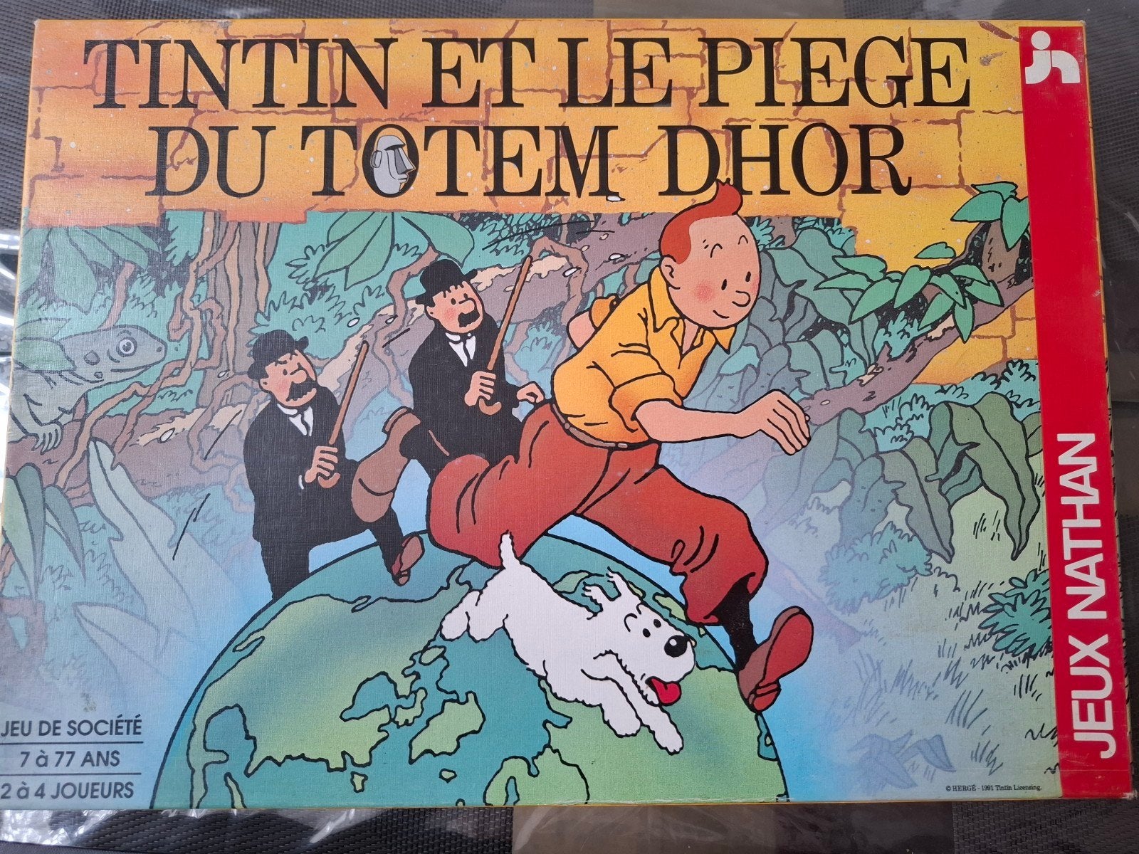 Vintage: TINTIN-bordspel en de val van de Totem Dhor, Ophalen, Gebruikt