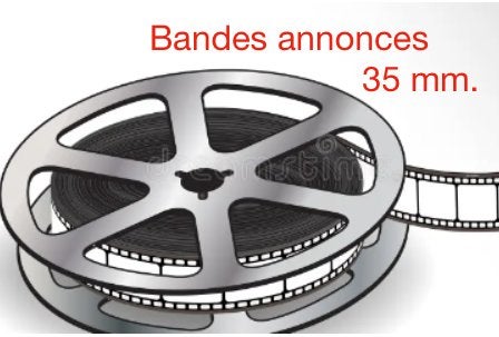 Lot de 8 bandes annonces en 35 mm., Ophalen, 35mm film